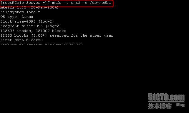 Linux下添加新硬盘,分区及挂载