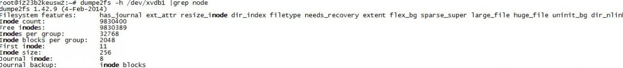 ECS Linux系统磁盘inode满了处理方法