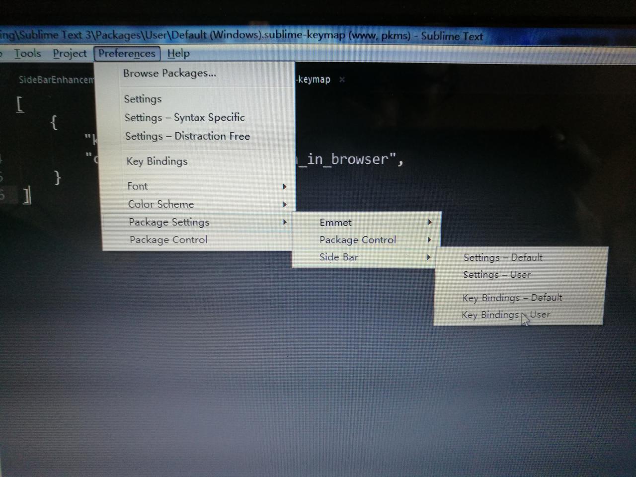 sublime text3 设置在浏览器中一键预览PHP文件